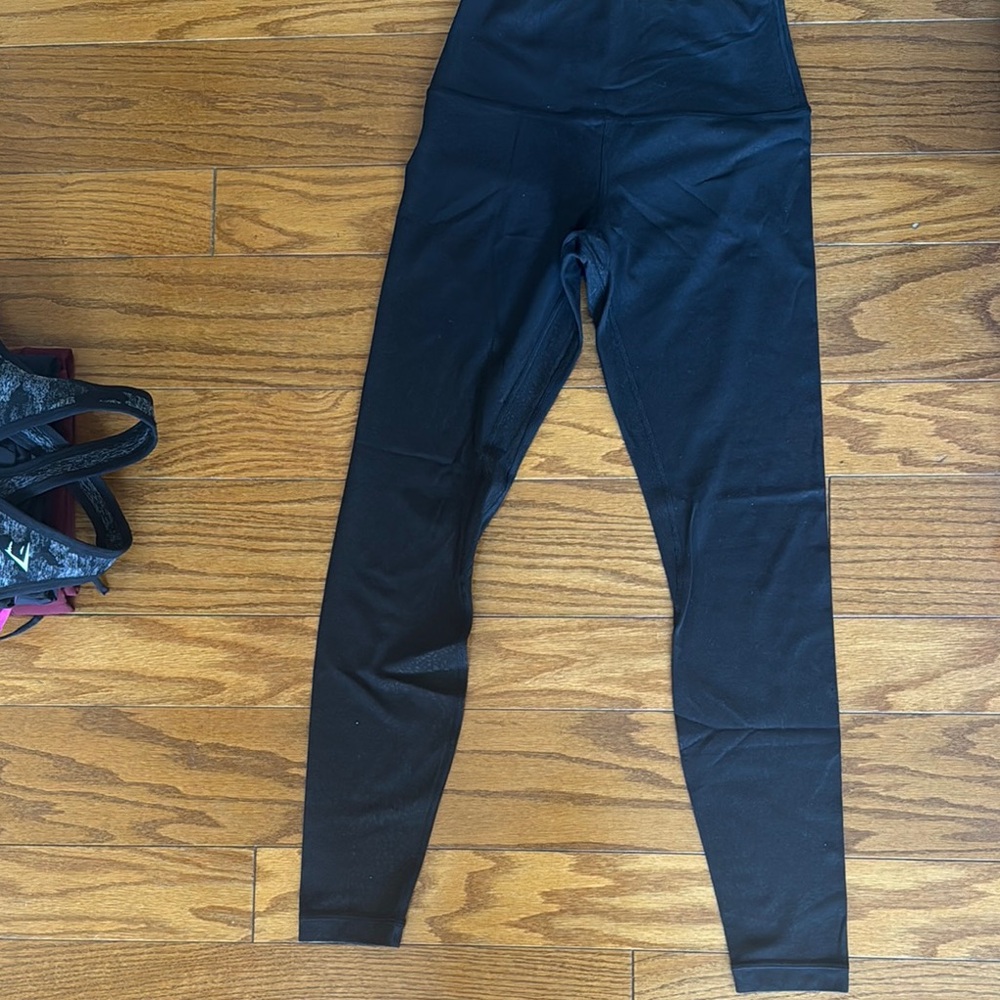Lululemon Black printed High-Waisted Leggings
